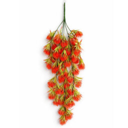 Leaf 75Cm Artificial Red Thistle Trailing Hanging Plant Faux Floral