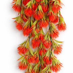 Leaf 75Cm Artificial Red Thistle Trailing Hanging Plant Faux Floral - thumbnail 4