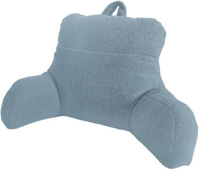 Lancashire Textiles Soft Hollowfibre Filling (50 X 75 Cm) Light Blue Comfortable Reading Support Cushion - image 1