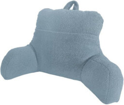 Lancashire Textiles Soft Hollowfibre Filling (50 X 75 Cm) Light Blue Comfortable Reading Support Cushion - thumbnail 1