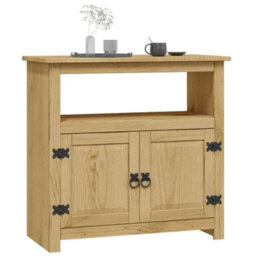 Berkfield Tv Cabinet Mexican Pine Corona Range 80X43X78 Cm - thumbnail 2