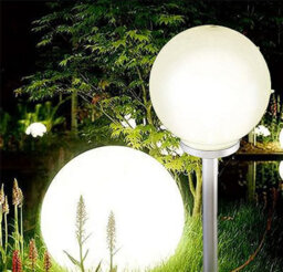Geezy Solar Outdoor Garden Stake Light Dusk To Dawn Globe Light Patio Lawn Yard 30 Cm - thumbnail 2
