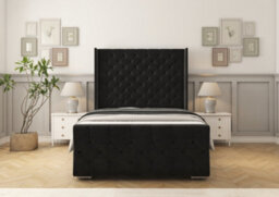 Comfort Beds Monte Carlo Black Plush Bed Frame - thumbnail 2