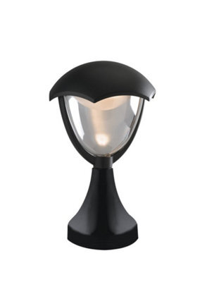 Luminosa Lighting Luminosa Megan Outdoor Led Pedestal Light Black, Ip44 800Lm 4000K 20X31Cm