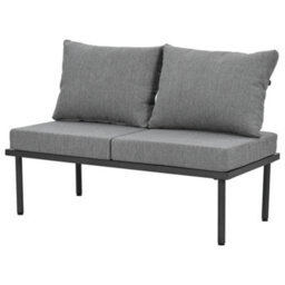 Matteo 6-Piece Grey Garden Lounge Set - Galvanised Frame, Woven Rope Design, Glass Top Table & Weatherproof Cushions - thumbnail 8