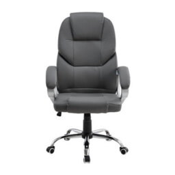 Darphe Grey Pvc Swivel Gaming Office Chair Adjustable Height 112-122Cm With Casters - thumbnail 4