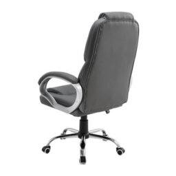 Darphe Grey Pvc Swivel Gaming Office Chair Adjustable Height 112-122Cm With Casters - thumbnail 5