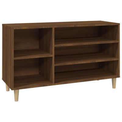 Berkfield Elegant Shoe Cabinet Brown Oak 102X36X60 Cm Engineered Wood - image 1