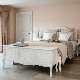 Statement Furniture Juliette Large Wooden Blanket Box - White - thumbnail 2