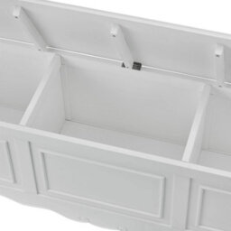 Statement Furniture Juliette Large Wooden Blanket Box - White - thumbnail 7