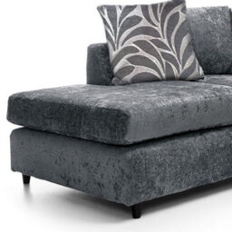 Furnishings For Less UK Zina Grey Chenille L Shaped 3 To 4 Seater Corner Sofa Scatter Back - Left Hand Facing - thumbnail 2