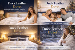 ARLinens Duck Feather & Down Duvet Quilt 13.5 Tog Warm Cozy Extra Filled Hotel Quality Anti Allergic Duvet - thumbnail 6