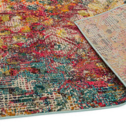 Multicoloured Abstract Modern Geometric Easy To Clean Rug For Dining Room-160Cm X 230Cm - thumbnail 4