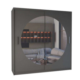 Sliding Wardrobes 4 u LTD Sliding Wardrobes 4U Venus Sliding Mirrored Wardrobe In 3 Colors And 2 Sizes (Grey - W2030mm, H2170mm) - thumbnail 2