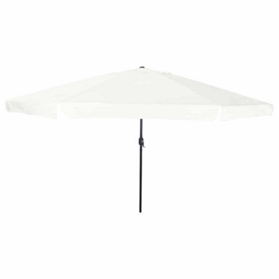 Walplus Garden Parasol White, Black 395 X 395 X 245 Cm Polyester, Steel - image 1