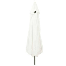 Walplus Garden Parasol White, Black 395 X 395 X 245 Cm Polyester, Steel - thumbnail 2