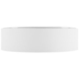 Beliani Flush Ceiling Lamp White Polycotton 45Cm Drum Shade For Modern And Boho Interiors - thumbnail 3