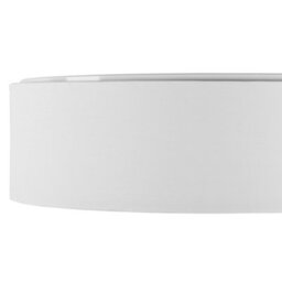 Beliani Flush Ceiling Lamp White Polycotton 45Cm Drum Shade For Modern And Boho Interiors - thumbnail 5