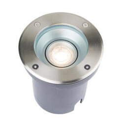 Luminosa Lighting Luminosa Pillar Tilt Outdoor Recessed Ground Light Brushed Stainless Steel & Clear Glass Ip67 - thumbnail 3