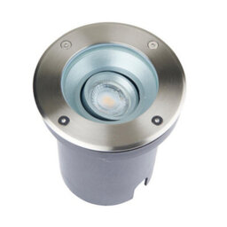 Luminosa Lighting Luminosa Pillar Tilt Outdoor Recessed Ground Light Brushed Stainless Steel & Clear Glass Ip67 - thumbnail 2