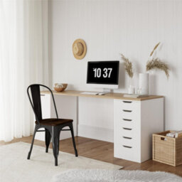 Dorel Fusion Dining Chair In Metal In Black, 2 Pieces - thumbnail 6