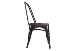 Dorel Fusion Dining Chair In Metal In Black, 2 Pieces - thumbnail 4