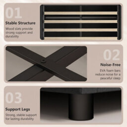 Homcom Lift Up Storage Bed Frame With Rgb Led Lights, 90 X 190Cm, Black - thumbnail 9