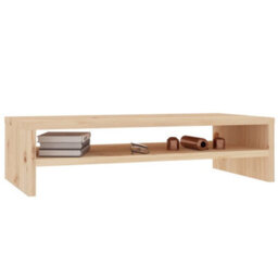 Vidaxl Monitor Stand 50X24X13 Cm Solid Wood Pine - thumbnail 4