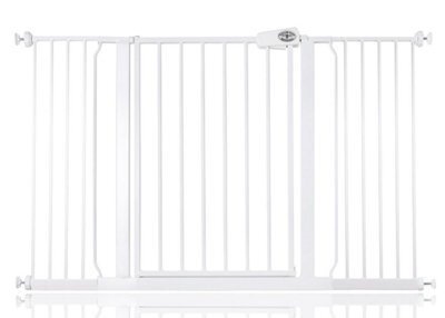 Bettacare Easy Fit Pressure Dog Gate, 133.2Cm - 141.2Cm, White, Pressure Fit Pet Gate For Dog And Puppy, Pet And Dog Barrier - image 1