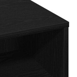 Berkfield Black Oak Coffee Table - 60X60X30 Cm, Made Of Engineered Wood - thumbnail 8