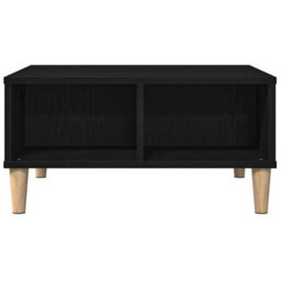 Berkfield Black Oak Coffee Table - 60X60X30 Cm, Made Of Engineered Wood - thumbnail 6