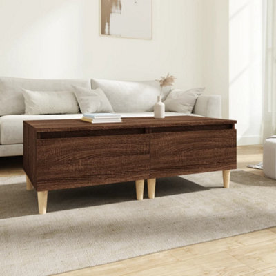 Berkfield Side Tables 2 Pcs Brown Oak 50X46X35 Cm Engineered Wood - image 1