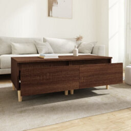Berkfield Side Tables 2 Pcs Brown Oak 50X46X35 Cm Engineered Wood - thumbnail 3