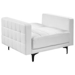 Beliani Armchair Aberdeen Faux Leather White - thumbnail 5