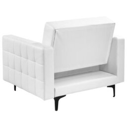 Beliani Armchair Aberdeen Faux Leather White - thumbnail 7