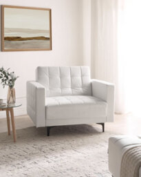 Beliani Armchair Aberdeen Faux Leather White - thumbnail 2