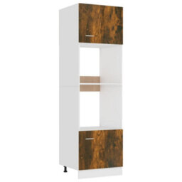 Vidaxl Microwave Cabinet Lyon Smoked Oak 60X57X207 Cm Engineered Wood - thumbnail 2
