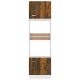 Vidaxl Microwave Cabinet Lyon Smoked Oak 60X57X207 Cm Engineered Wood - thumbnail 5