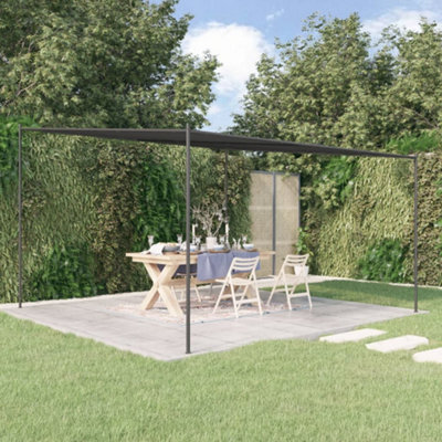 Walplus Gazebo Anthracite 4X4 M 180 G/ma Fabric And Steel - image 1