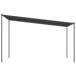 Walplus Gazebo Anthracite 4X4 M 180 G/ma Fabric And Steel - thumbnail 4