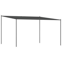 Walplus Gazebo Anthracite 4X4 M 180 G/ma Fabric And Steel - thumbnail 2