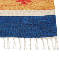 Wyld And Coco Kilim Area Rug, Handwoven Reversible Cotton, Multicolour Geometric, 80 X 150 Cm - thumbnail 4