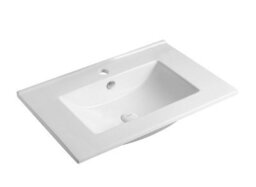 Impact Furniture Freestanding Bathroom Cabinets Furniture Set 800mm Vanity Sink Unit With Basin And Tall Cabinet Oak Effect Classic - thumbnail 6