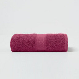 Homescapes Turkish Cotton Hand Towel, Burgundy - thumbnail 4
