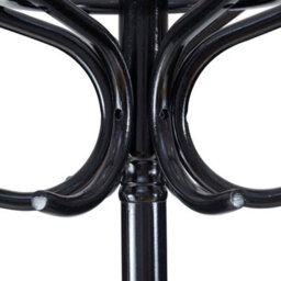 Costway Floor Standing Coat Jacket Stand Solid Wood Hanger With Umbrella Rack-Black - thumbnail 6