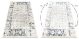 RugsX Distin 0843A White / Navy Blue / Blue Modern Carpet - Ornament, Frame,  120X170 Cm - thumbnail 2
