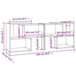 Walplus Tv Cabinet High Gloss Black 104X30X52 Cm Engineered Wood - thumbnail 7