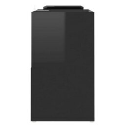 Walplus Tv Cabinet High Gloss Black 104X30X52 Cm Engineered Wood - thumbnail 4