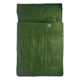 Cost Wise Tough Heavy 220 Gsm Duty Waterproof Green With Brown Reverse Tarpaulin /tarp Cover Sheet/ Extra Eyelets At 50Cm (2M X2M) - thumbnail 8