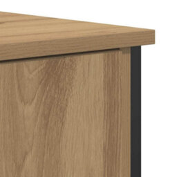 Berkfield Sideboard Artisan Oak 70X30X80 Cm Engineered Wood And Steel - thumbnail 9